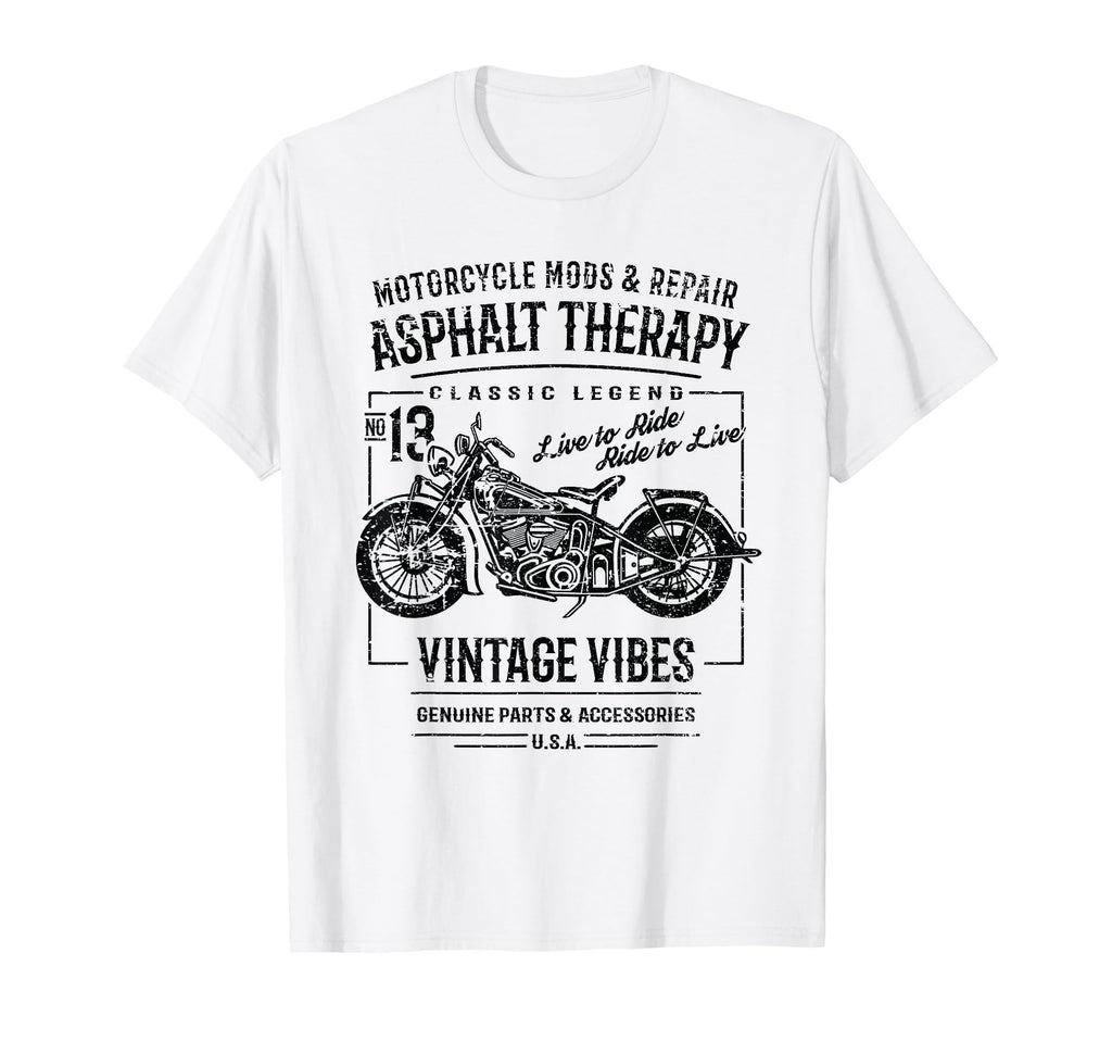 Motorcycle Distressed T-Shirt - Unique Graphic Men Women - T-Shirt, Sweatshirt, Hoodie