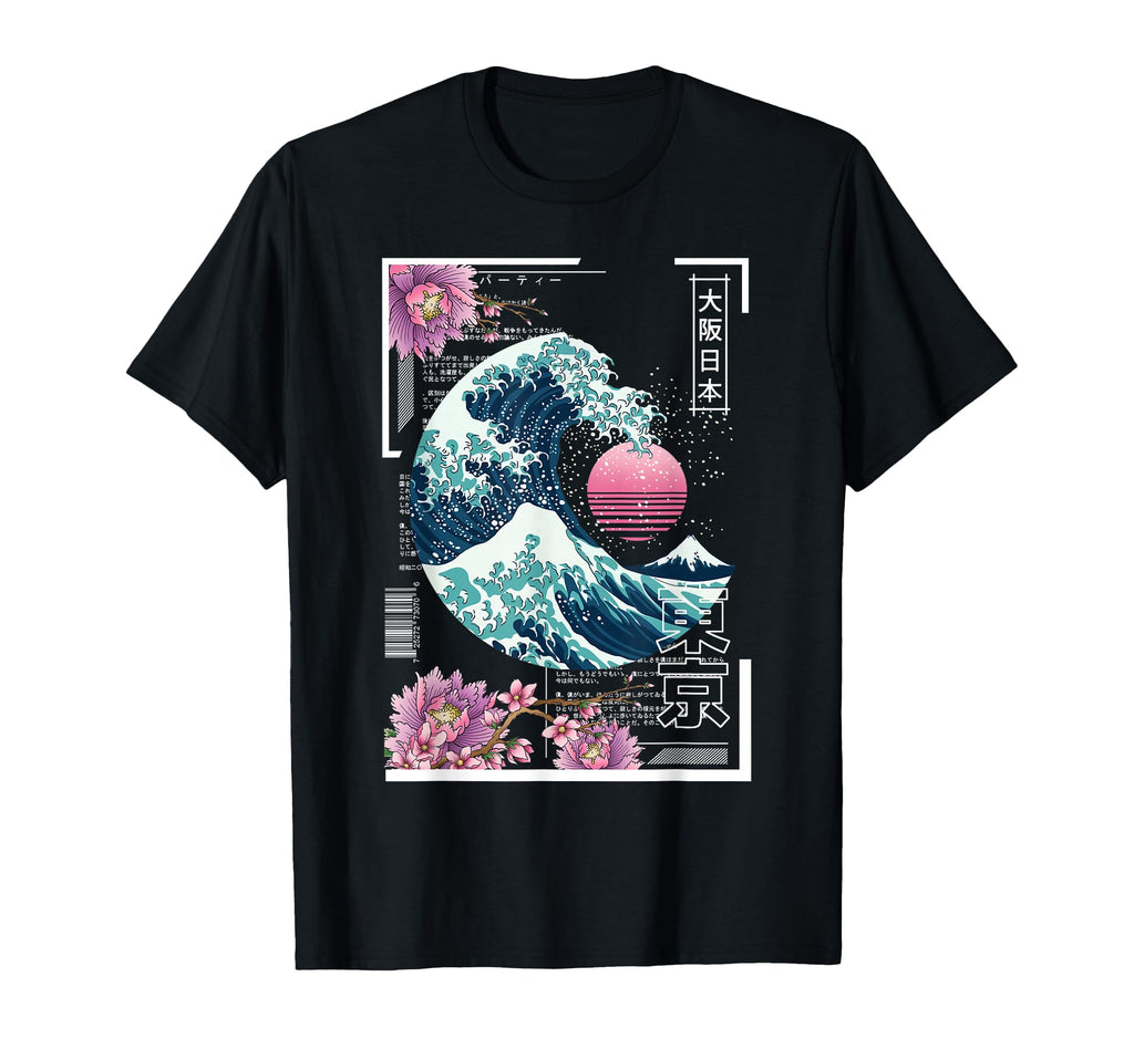 Vaporwave Synthwave 80S Japan Japanese T-Shirt - Fun Novelty Design Unisex - T-Shirt, Sweatshirt, Hoodie