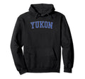 Yukon Ok Distressed Blue Varsity Hoodie - Trendy Graphic for Adults - T-Shirt, Sweatshirt, Hoodie