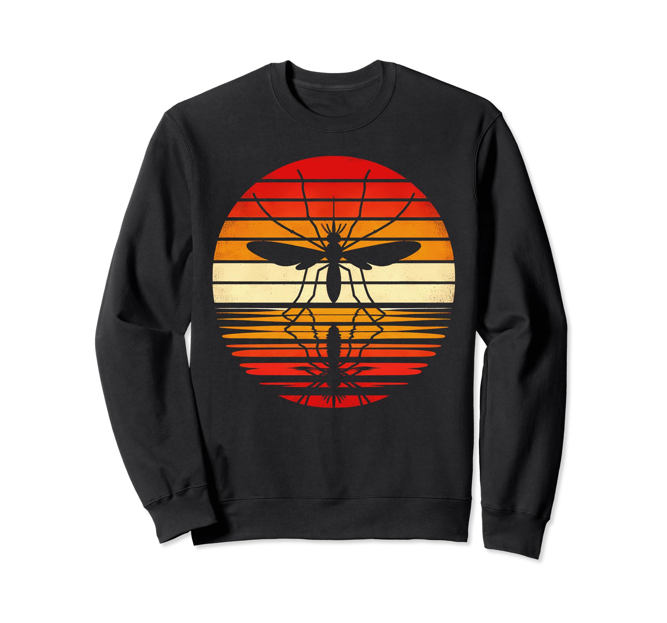 Mosquito Sunset Safari 70S Insects Sweatshirt - Graphic Print Unisex - T-Shirt, Sweatshirt, Hoodie
