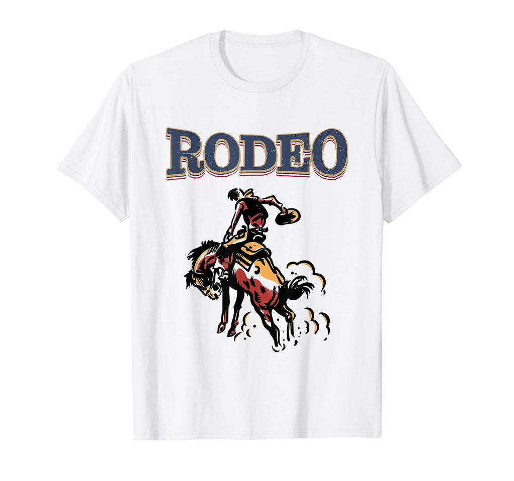 Rodeo 90S Wild West Cowboy Riding T-Shirt - Aesthetic Graphic Men Women - T-Shirt, Sweatshirt, Hoodie