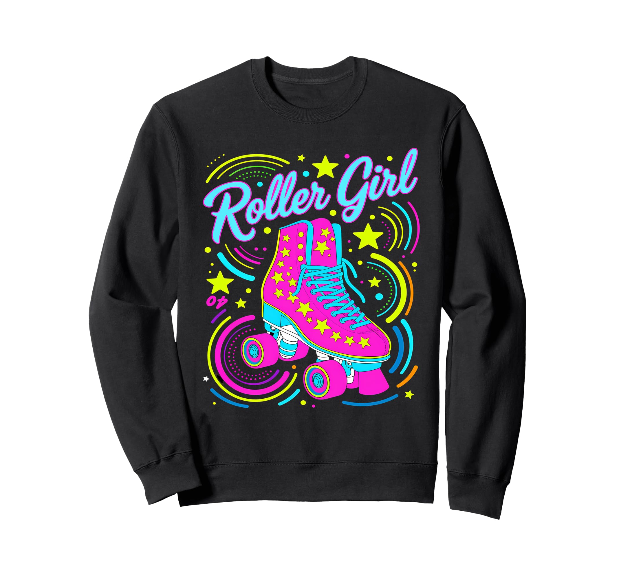 Roller Skater 80S Roller Skates 70S Sweatshirt - Minimalist Print Unisex - T-Shirt, Sweatshirt, Hoodie