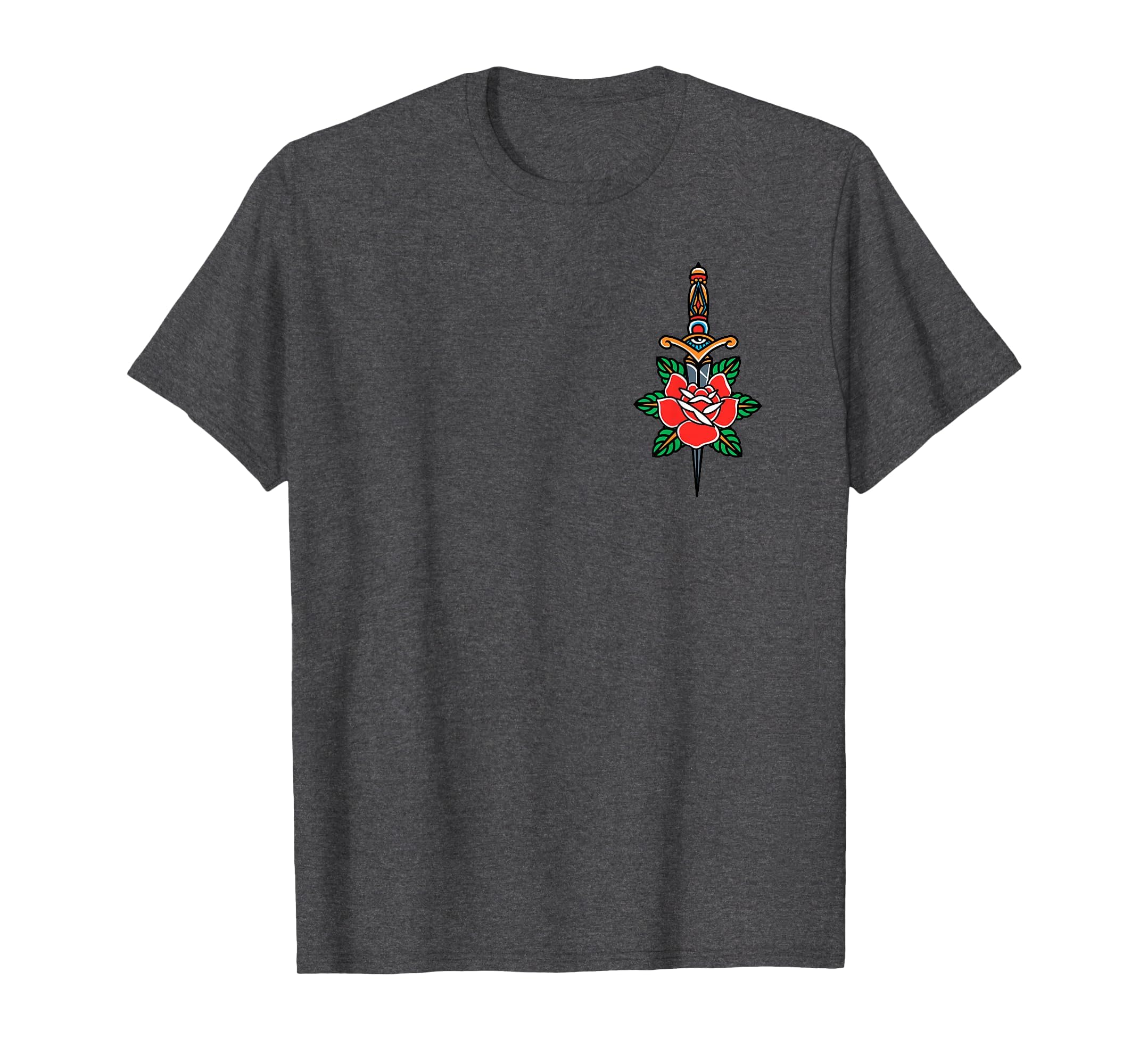 Fake Friends American Traditional T-Shirt - Aesthetic Graphic Unisex - T-Shirt, Sweatshirt, Hoodie