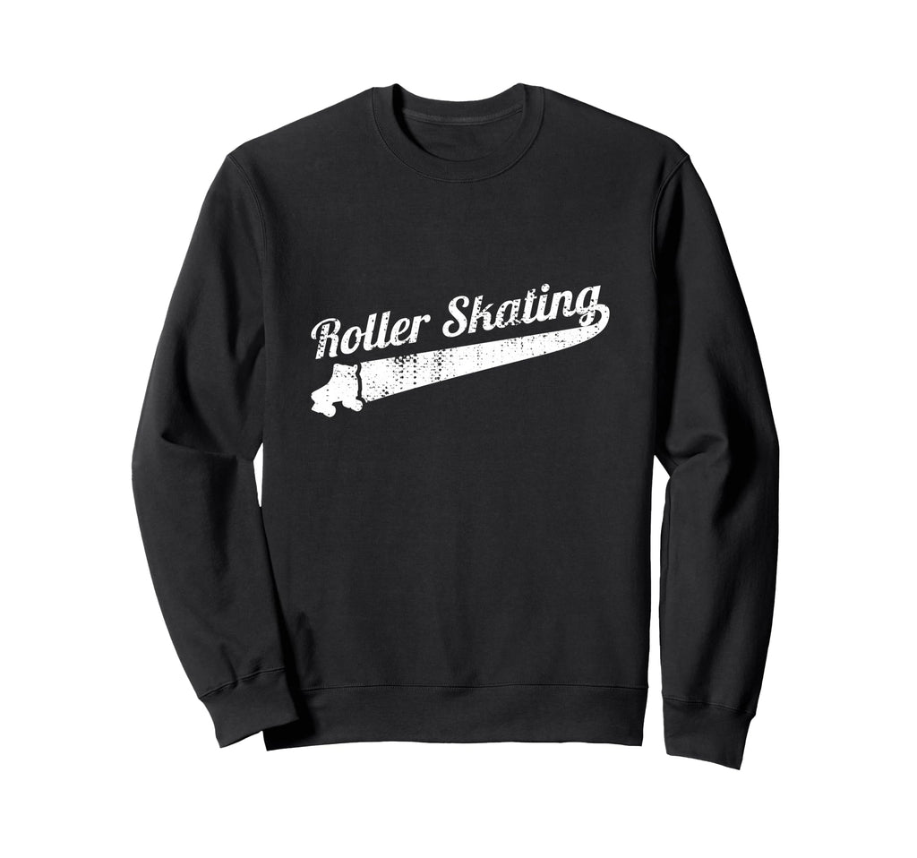 80S Roller Skating Athlete Roller Skates Sweatshirt - Trendy Graphic Unisex - T-Shirt, Sweatshirt, Hoodie