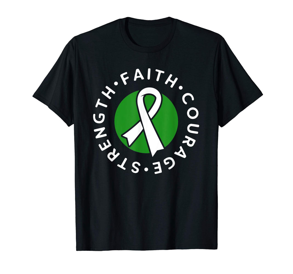 Strength Faith Courage Cerebral Palsy T-Shirt - Graphic Print Unisex - T-Shirt, Sweatshirt, Hoodie