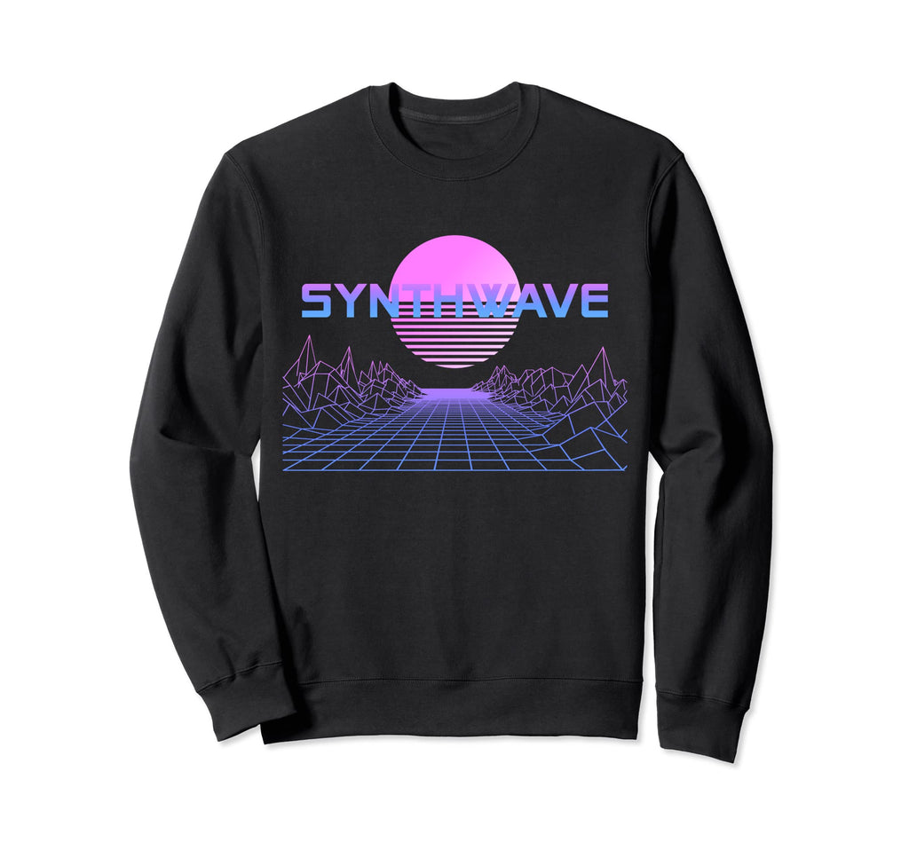 Retrowave Synthwave 80S Sweatshirt - Fun Novelty Design for Adults - T-Shirt, Sweatshirt, Hoodie