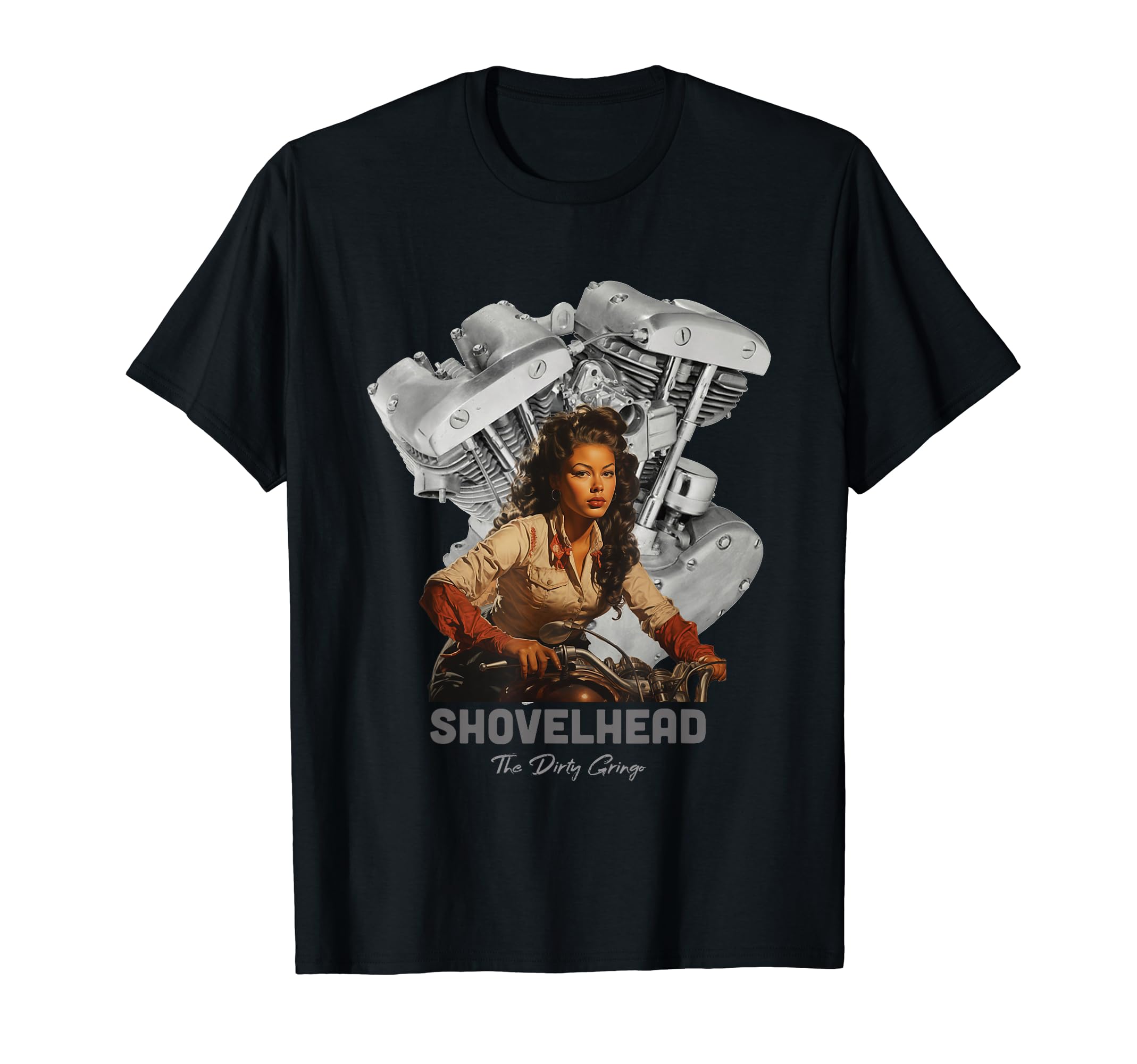 Hd Motorcycle Vtwin Shovelhead Engine T-Shirt - Graphic Print Men Women - T-Shirt, Sweatshirt, Hoodie