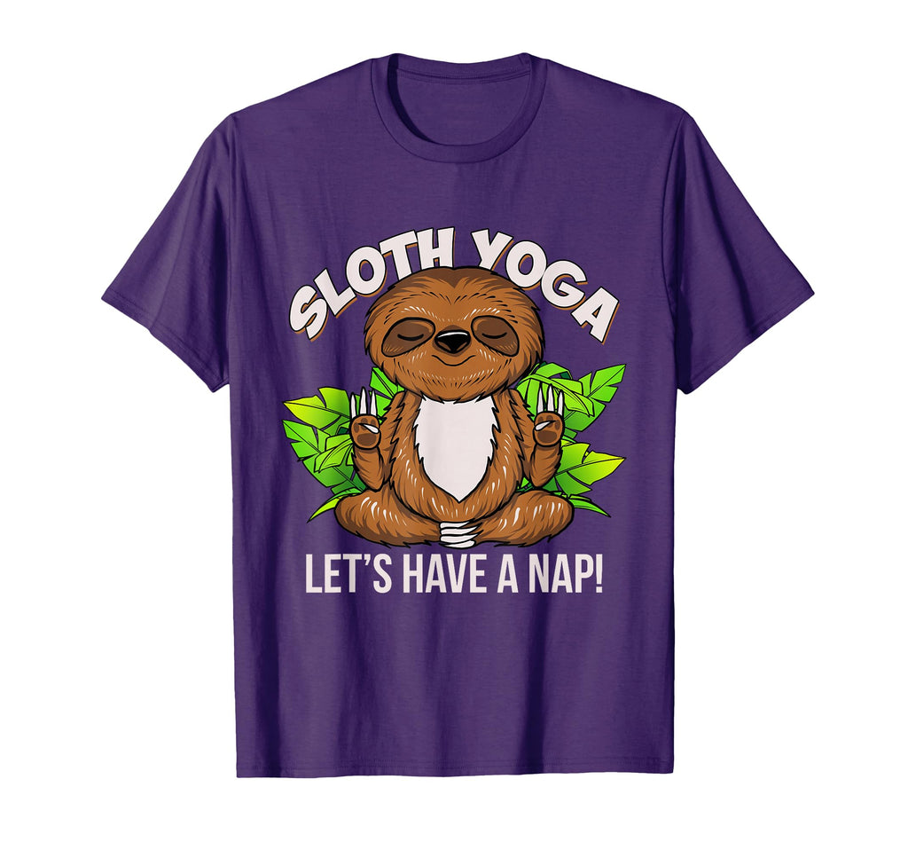 Sloth Yoga Meditation Lets Have Nap T-Shirt - Streetwear Style for Adults - T-Shirt, Sweatshirt, Hoodie