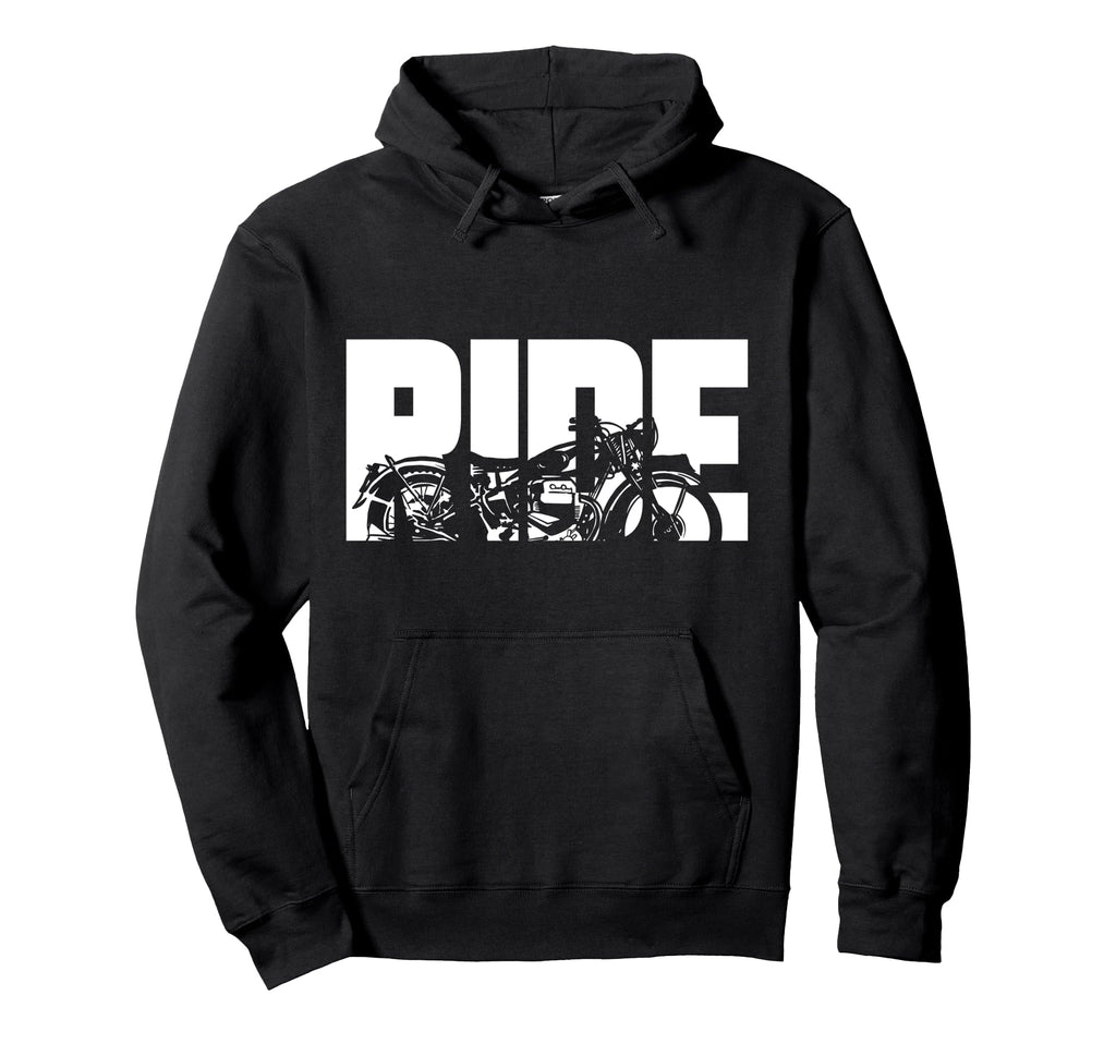 Motorcycle Biker Ride Hoodie - Custom Art Print Men Women - T-Shirt, Sweatshirt, Hoodie