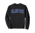 Orland Park Il Distressed Blue Sweatshirt - Fun Novelty Design for Adults - T-Shirt, Sweatshirt, Hoodie