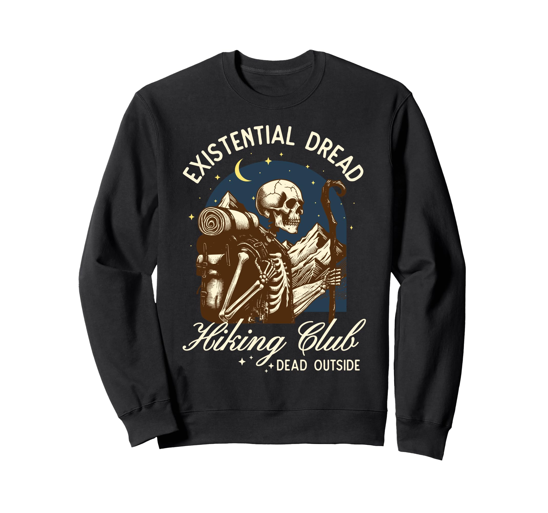 Funny Introvert Hiking Club Sweatshirt - Aesthetic Graphic Men Women - T-Shirt, Sweatshirt, Hoodie