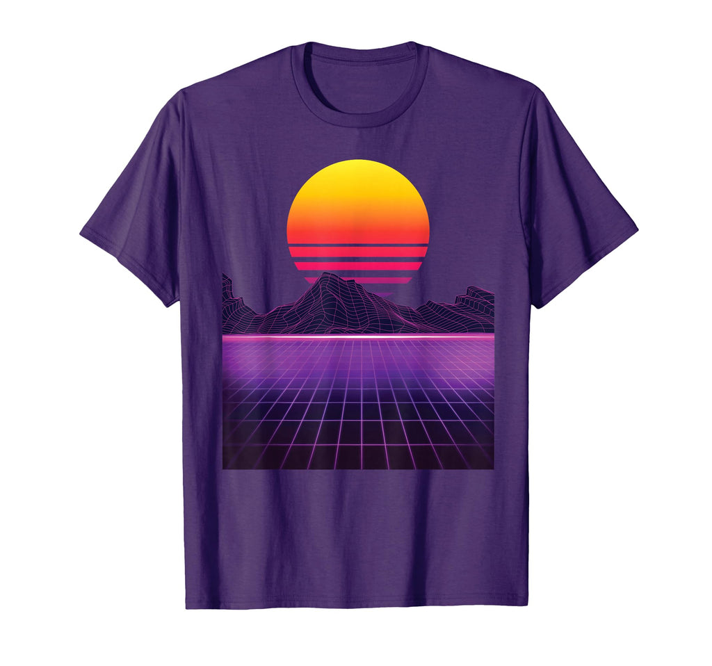 Outrun Synthwave Vaporwave Aesthetic T-Shirt - Custom Art Print Men Women - T-Shirt, Sweatshirt, Hoodie