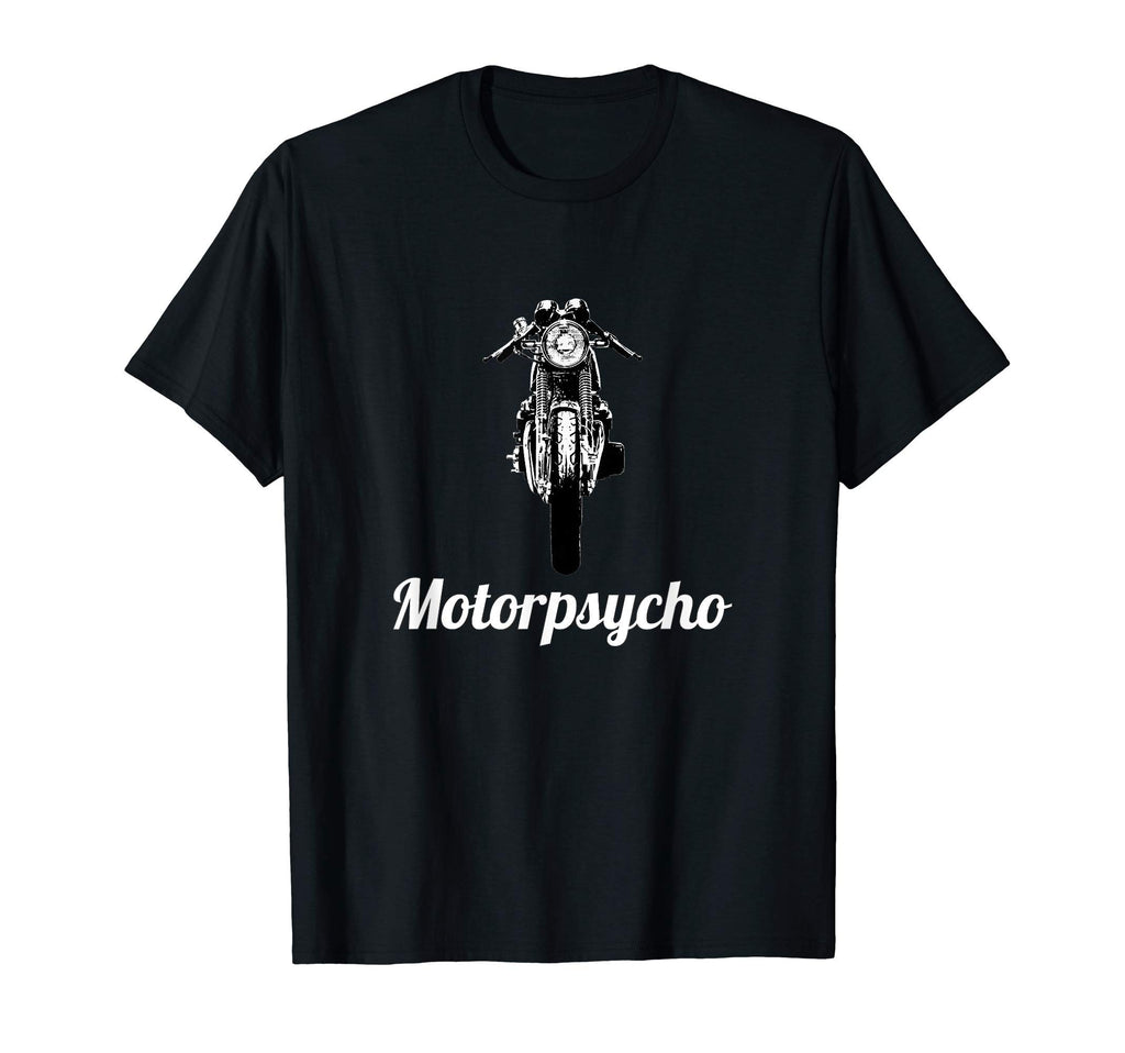 Motorpsycho Cafe Racer Motorcycle Gift T-Shirt - Minimalist Print Unisex - T-Shirt, Sweatshirt, Hoodie