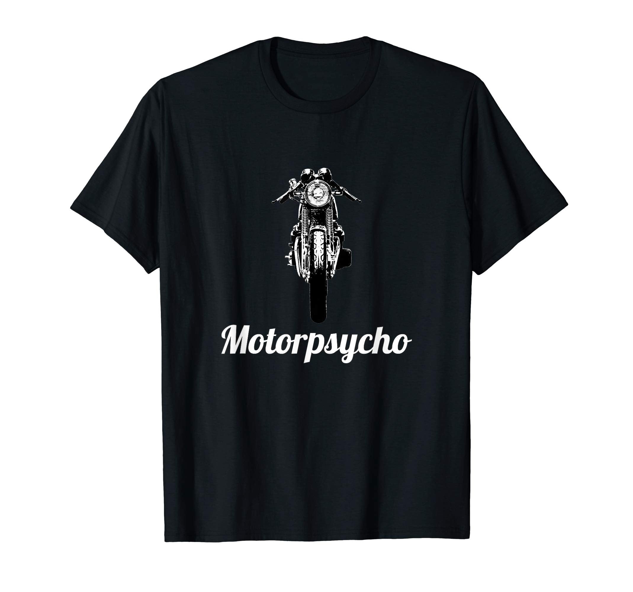 Motorpsycho Cafe Racer Motorcycle Gift T-Shirt - Minimalist Print Unisex - T-Shirt, Sweatshirt, Hoodie