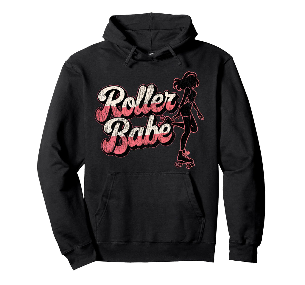Roller Skating Skate 1970S Roller Babe Hoodie - Novelty Apparel for Adults - T-Shirt, Sweatshirt, Hoodie