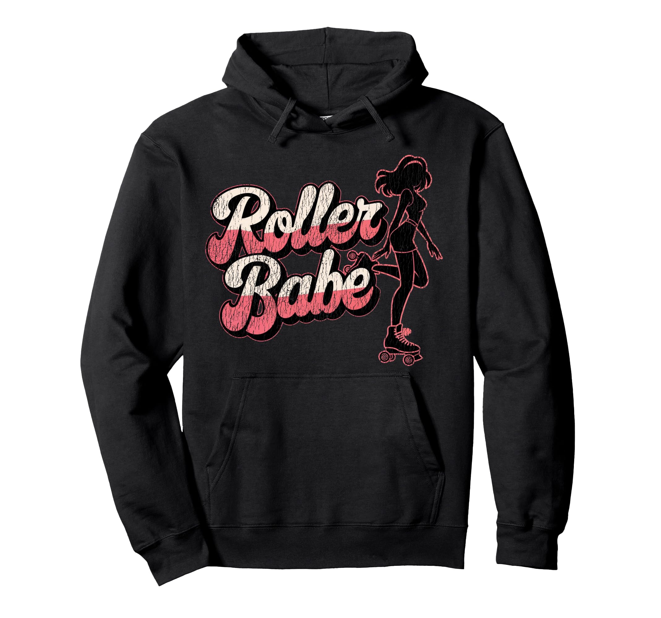 Roller Skating Skate 1970S Roller Babe Hoodie - Novelty Apparel for Adults - T-Shirt, Sweatshirt, Hoodie