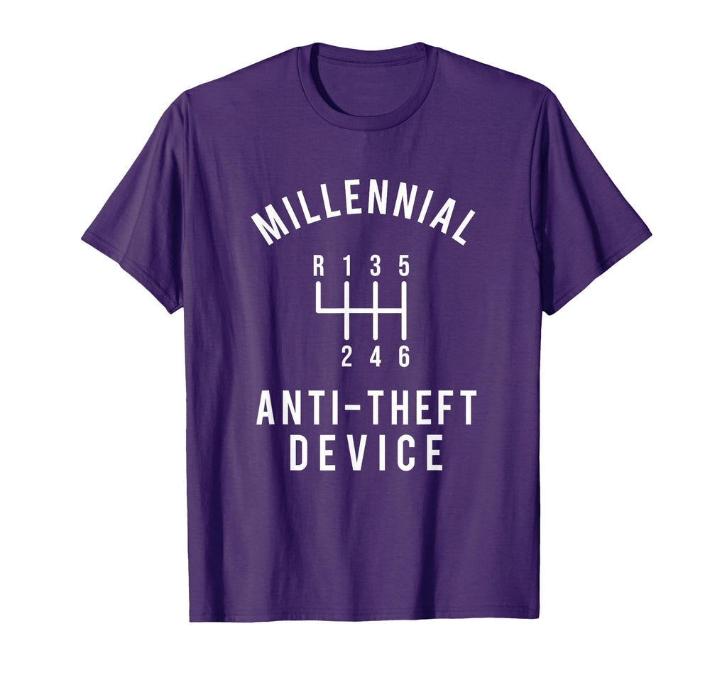 Millennial Anti Theft Device Car T-Shirt - Fun Novelty Design for Adults - T-Shirt, Sweatshirt, Hoodie