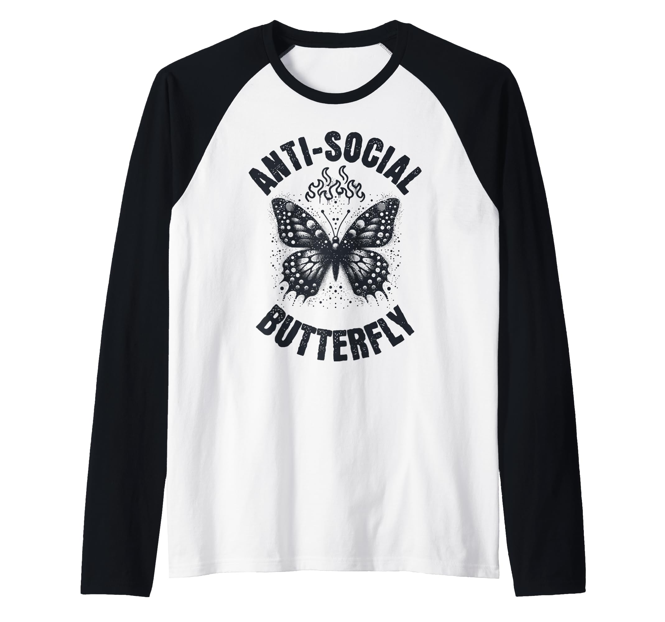 Anti Social Butterfly Funny Awkward T-Shirt - Novelty Apparel Unisex - T-Shirt, Sweatshirt, Hoodie