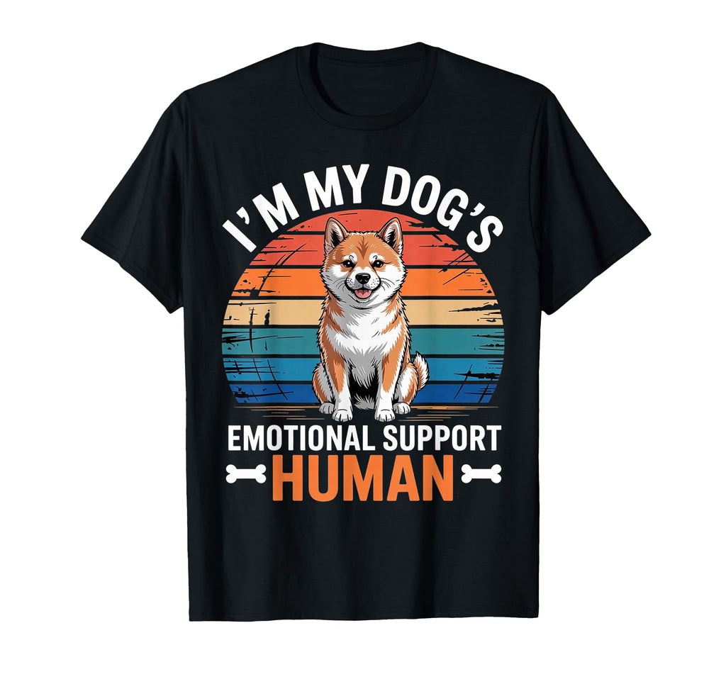Im My Dogs Emotional Support Human T-Shirt - Aesthetic Graphic Men Women - T-Shirt, Sweatshirt, Hoodie