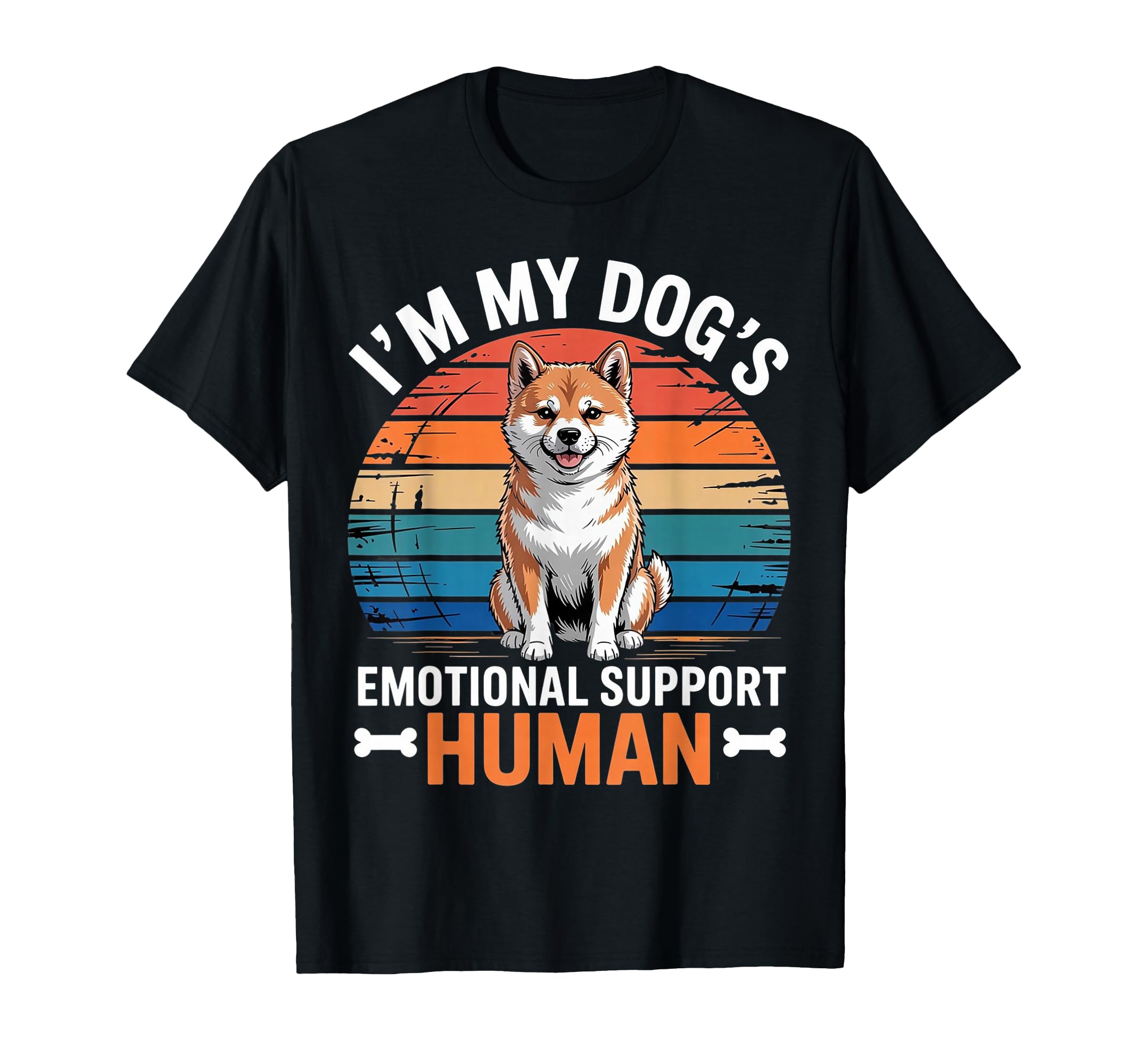 Im My Dogs Emotional Support Human T-Shirt - Aesthetic Graphic Men Women - T-Shirt, Sweatshirt, Hoodie