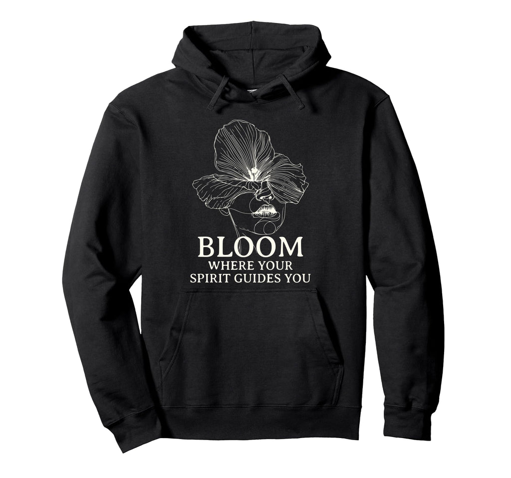 Bloom Self Care Line Art Floral Hoodie - Fun Novelty Design for Adults - T-Shirt, Sweatshirt, Hoodie