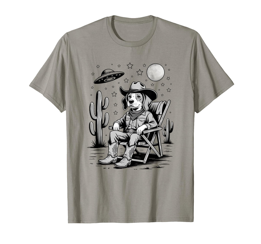 Funny Beagle Western Cowboy Dog Lover T-Shirt - Trendy Graphic Unisex - T-Shirt, Sweatshirt, Hoodie