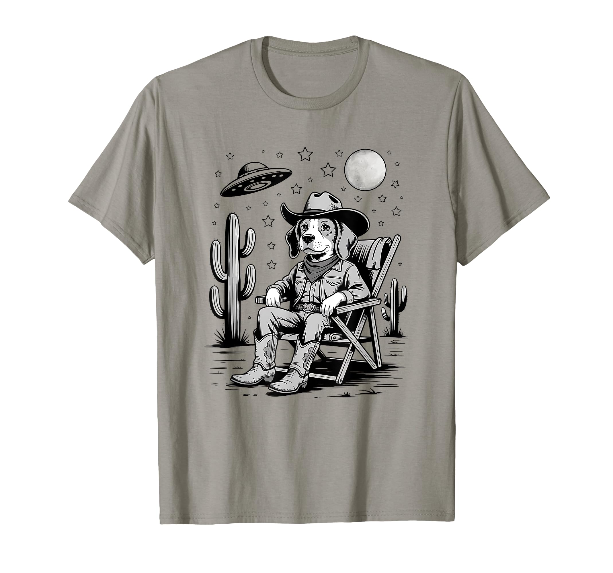 Funny Beagle Western Cowboy Dog Lover T-Shirt - Trendy Graphic Unisex - T-Shirt, Sweatshirt, Hoodie