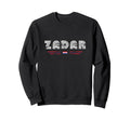 Zadar Croatia 70S 80S Type Flag Sweatshirt - Unique Graphic Unisex - T-Shirt, Sweatshirt, Hoodie