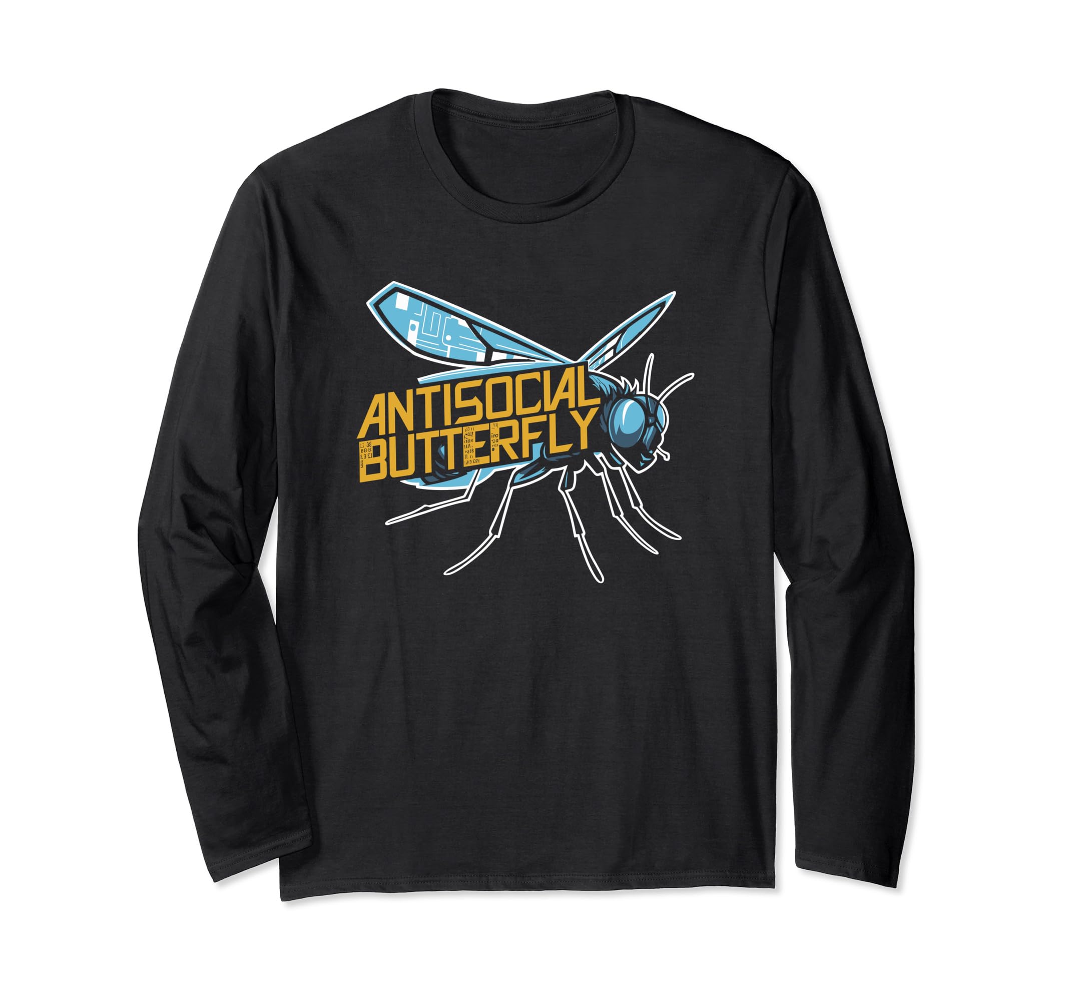 Antisocial Butterfly Housefly T-Shirt - Unique Graphic for Adults - T-Shirt, Sweatshirt, Hoodie