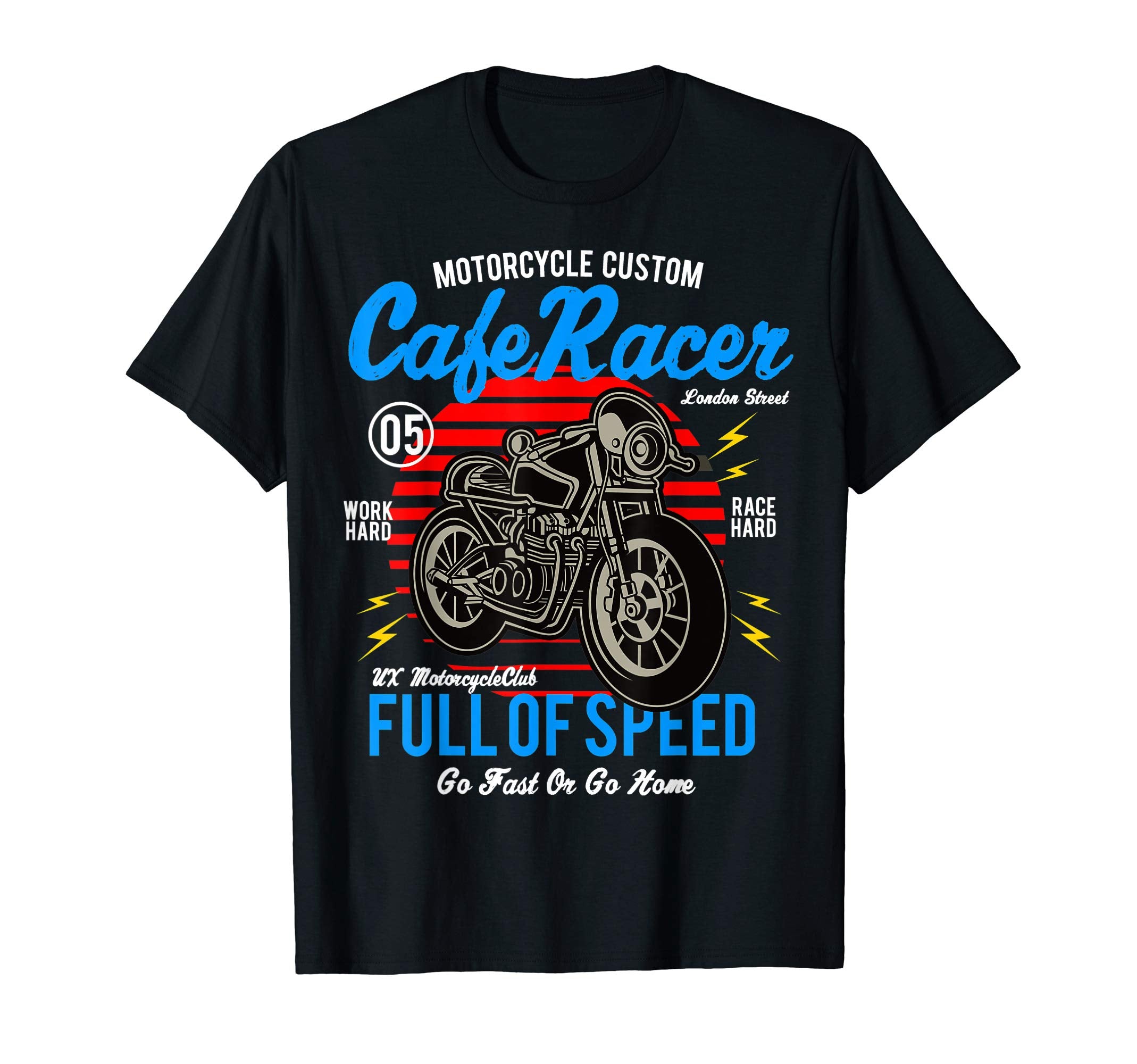 Motorcycle Full Speed Motor Racing Gift T-Shirt - Graphic Print for Adults - T-Shirt, Sweatshirt, Hoodie