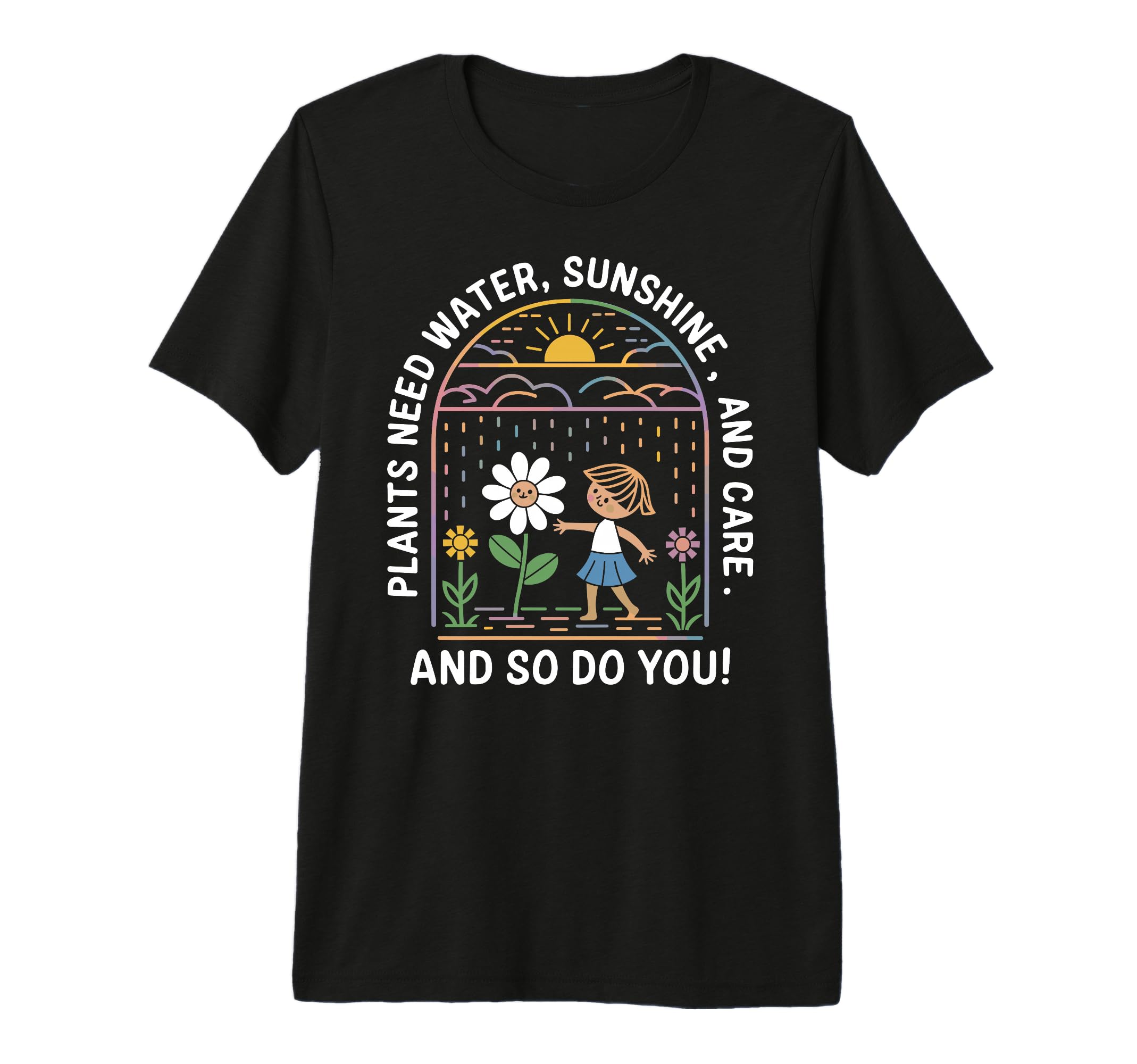 Mental Health Awareness Self Care Tri T-Shirt - Fun Novelty Design Unisex - T-Shirt, Sweatshirt, Hoodie