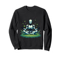 Futuristic Humanoid Meditation Sweatshirt - Streetwear Style Unisex - T-Shirt, Sweatshirt, Hoodie