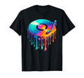 Dripping Paint Art Vinyl Disc Record T-Shirt - Unique Graphic for Adults - T-Shirt, Sweatshirt, Hoodie