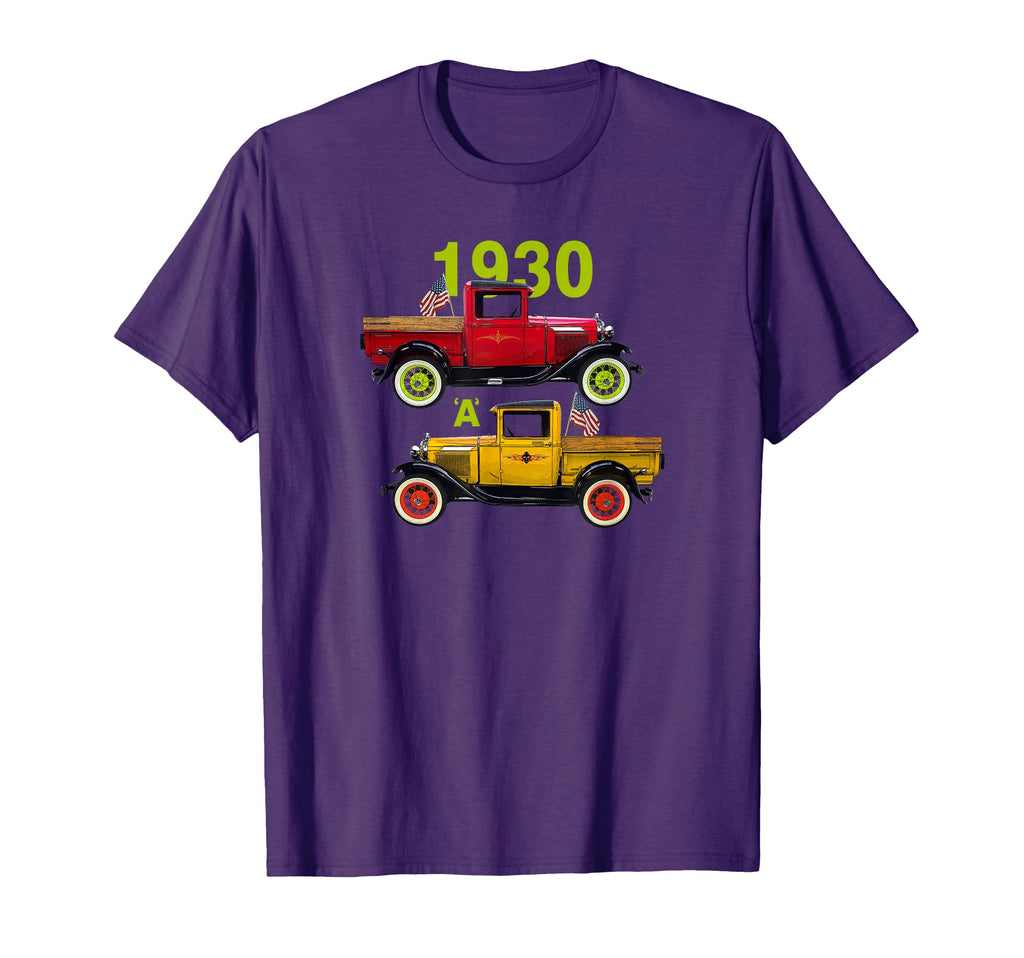 1930 Pickup Truck Cars Model Hot Rod T-Shirt - Aesthetic Graphic Men Women - T-Shirt, Sweatshirt, Hoodie