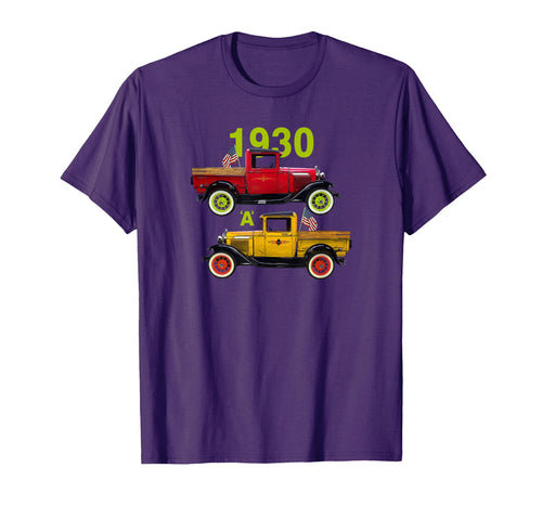 1930 Pickup Truck Cars Model Hot Rod T-Shirt - Aesthetic Graphic Men Women - T-Shirt, Sweatshirt, Hoodie