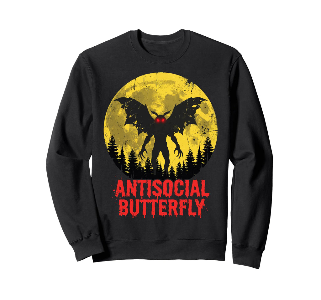 Cryptid Cryptozoology Mothman Sweatshirt - Streetwear Style Unisex - T-Shirt, Sweatshirt, Hoodie
