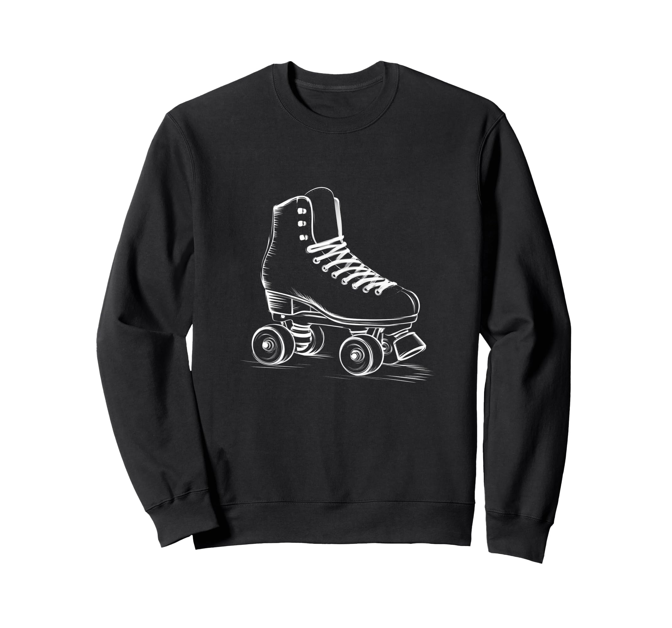 Roller Skates Illustration Clo Sweatshirt - Trendy Graphic for Adults - T-Shirt, Sweatshirt, Hoodie
