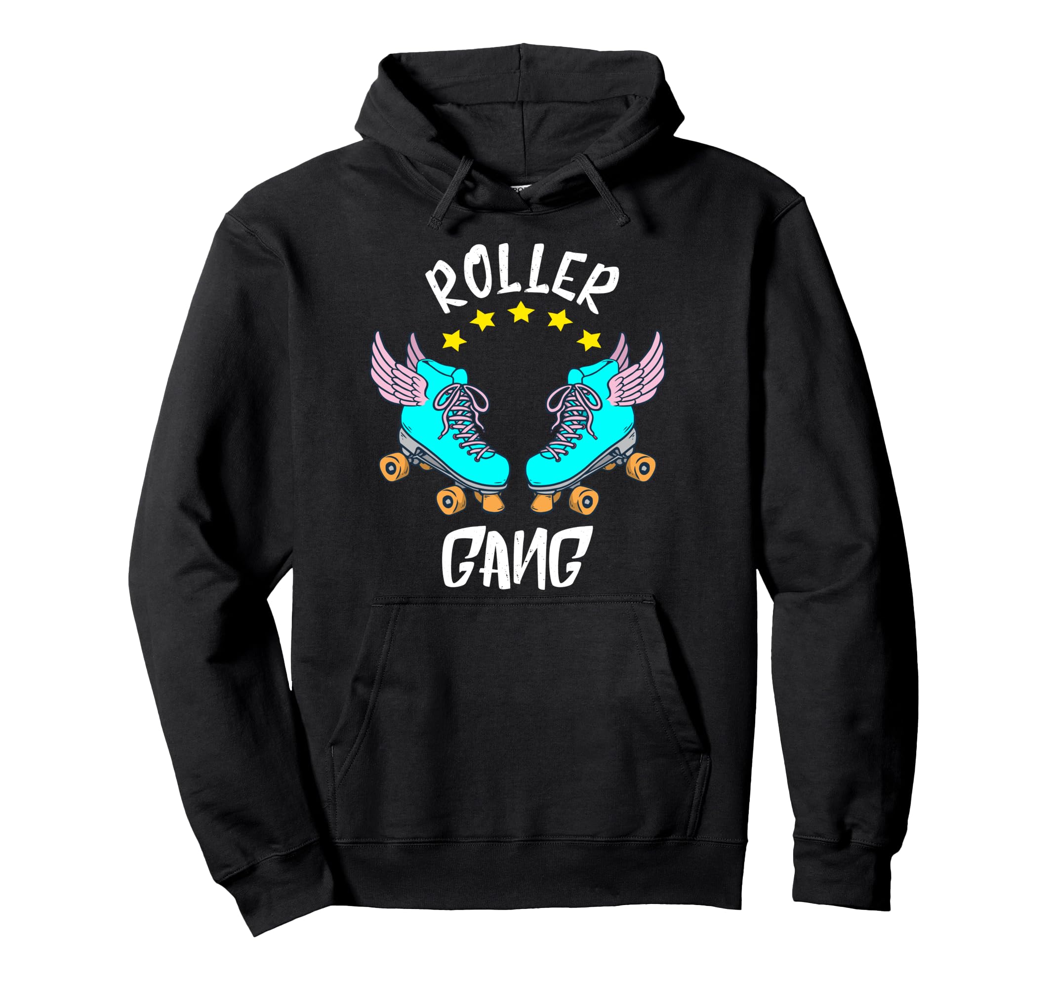 Roller Gang 70S 80S Roller Skater Squad Hoodie - Fun Novelty Design Unisex - T-Shirt, Sweatshirt, Hoodie