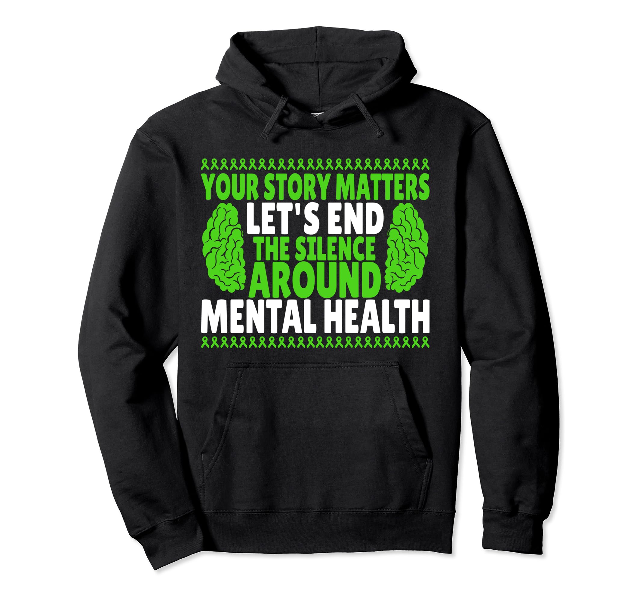 Your Story Matters Lets End Silence Hoodie - Minimalist Print Unisex - T-Shirt, Sweatshirt, Hoodie