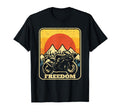 Freedom Motorcycle Biker Motorbike T-Shirt - Aesthetic Graphic Men Women - T-Shirt, Sweatshirt, Hoodie