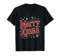 Merry Typography Snowflake T-Shirt - Fun Novelty Design Unisex - T-Shirt, Sweatshirt, Hoodie