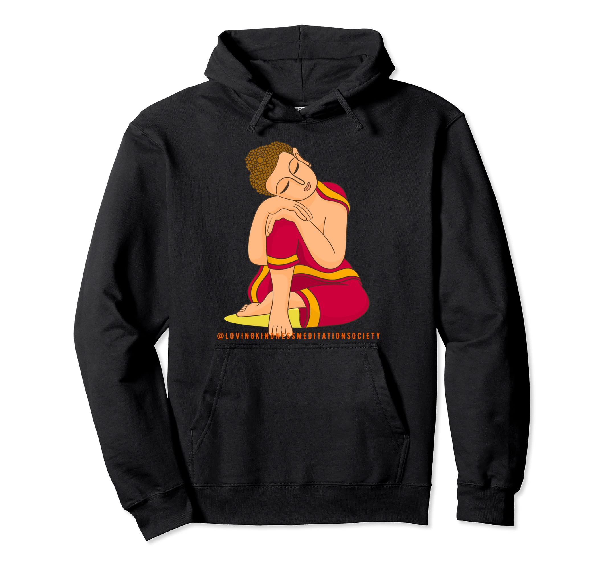 Buddha Gautama Mindfulness Peace Loving Hoodie - Unique Graphic Men Women - T-Shirt, Sweatshirt, Hoodie