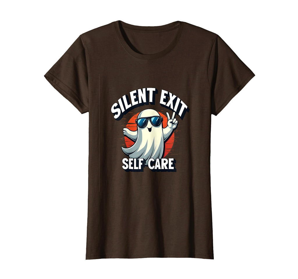 Silent Exit Self Care Irish Goodbye T-Shirt - Unique Graphic Men Women - T-Shirt, Sweatshirt, Hoodie