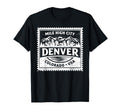 Denver Colorado Usa Travel Stamp T-Shirt - Fun Novelty Design Men Women - T-Shirt, Sweatshirt, Hoodie