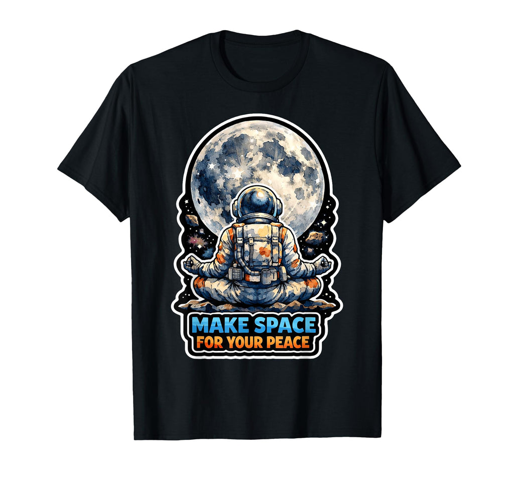 Moon Meditation Lunar Mindfulness T-Shirt - Novelty Apparel Unisex - T-Shirt, Sweatshirt, Hoodie