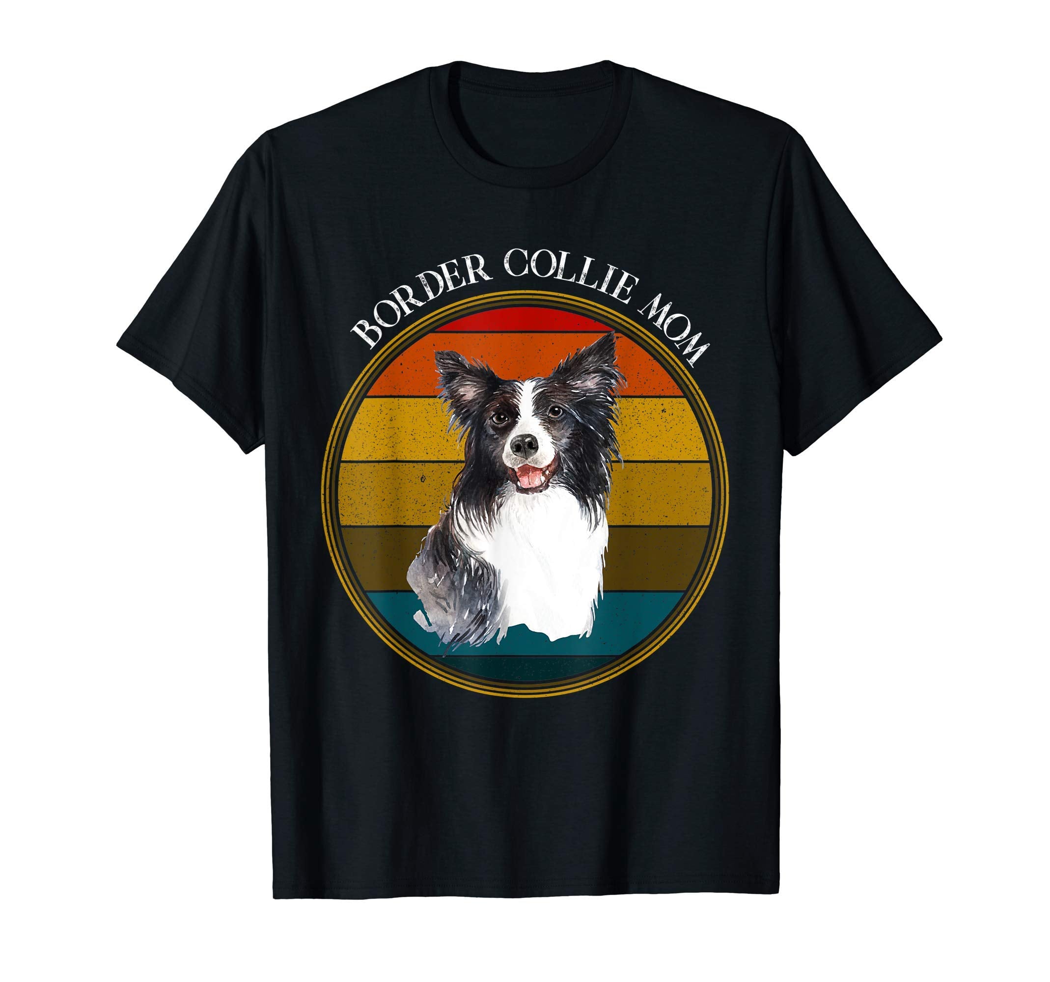 Border Collie Mom Sunset T-Shirt - Unique Graphic for Adults - T-Shirt, Sweatshirt, Hoodie