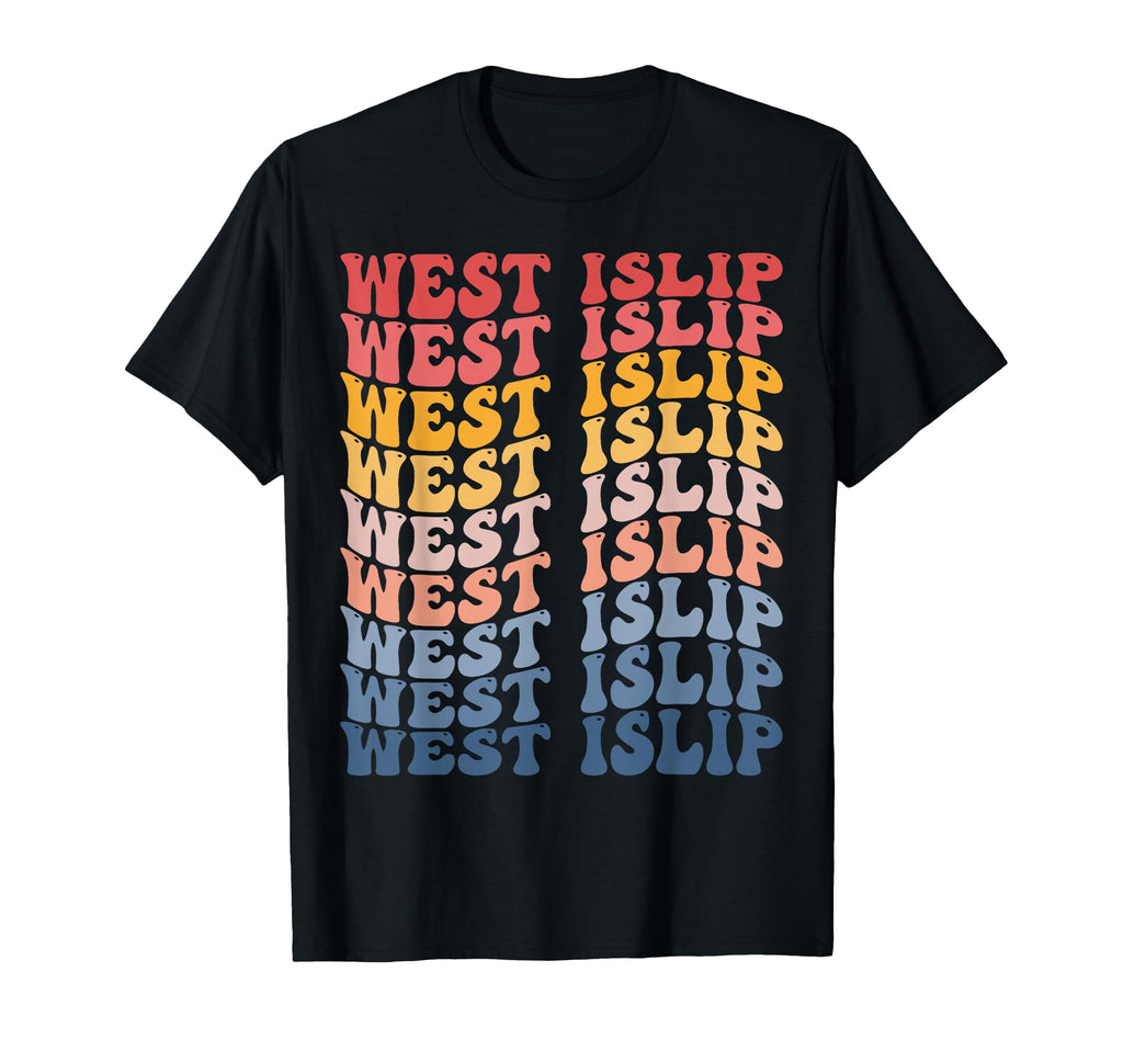 West Islip City Groovy T-Shirt - Graphic Print for Adults - T-Shirt, Sweatshirt, Hoodie