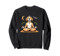 Meditation Dog Yoga Pose Relaxing Sweatshirt - Custom Art Print for Adults - T-Shirt, Sweatshirt, Hoodie