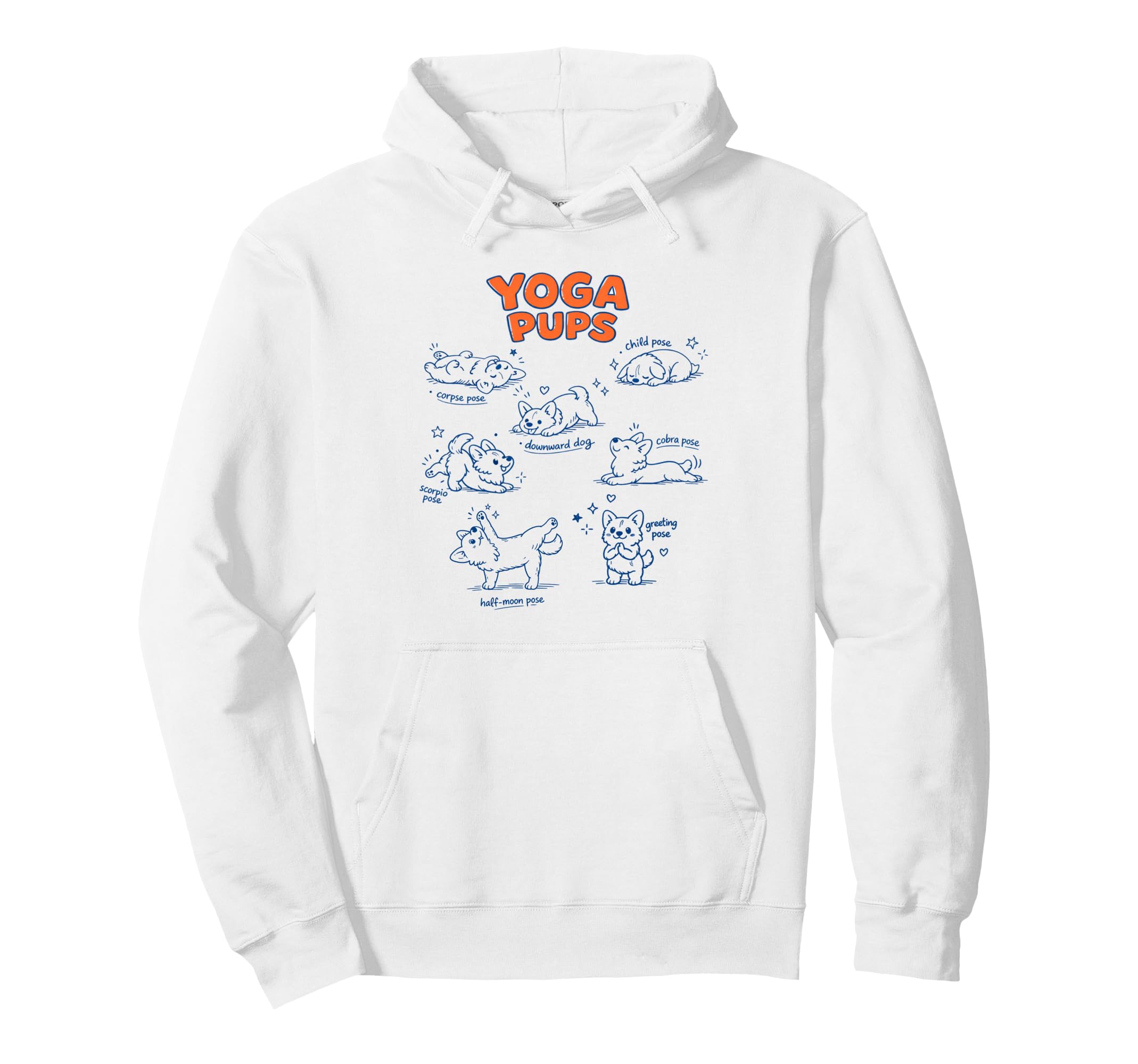 Yoga Meditation Lover Yoga Namaste Corgi Hoodie - Custom Art Print Unisex - T-Shirt, Sweatshirt, Hoodie