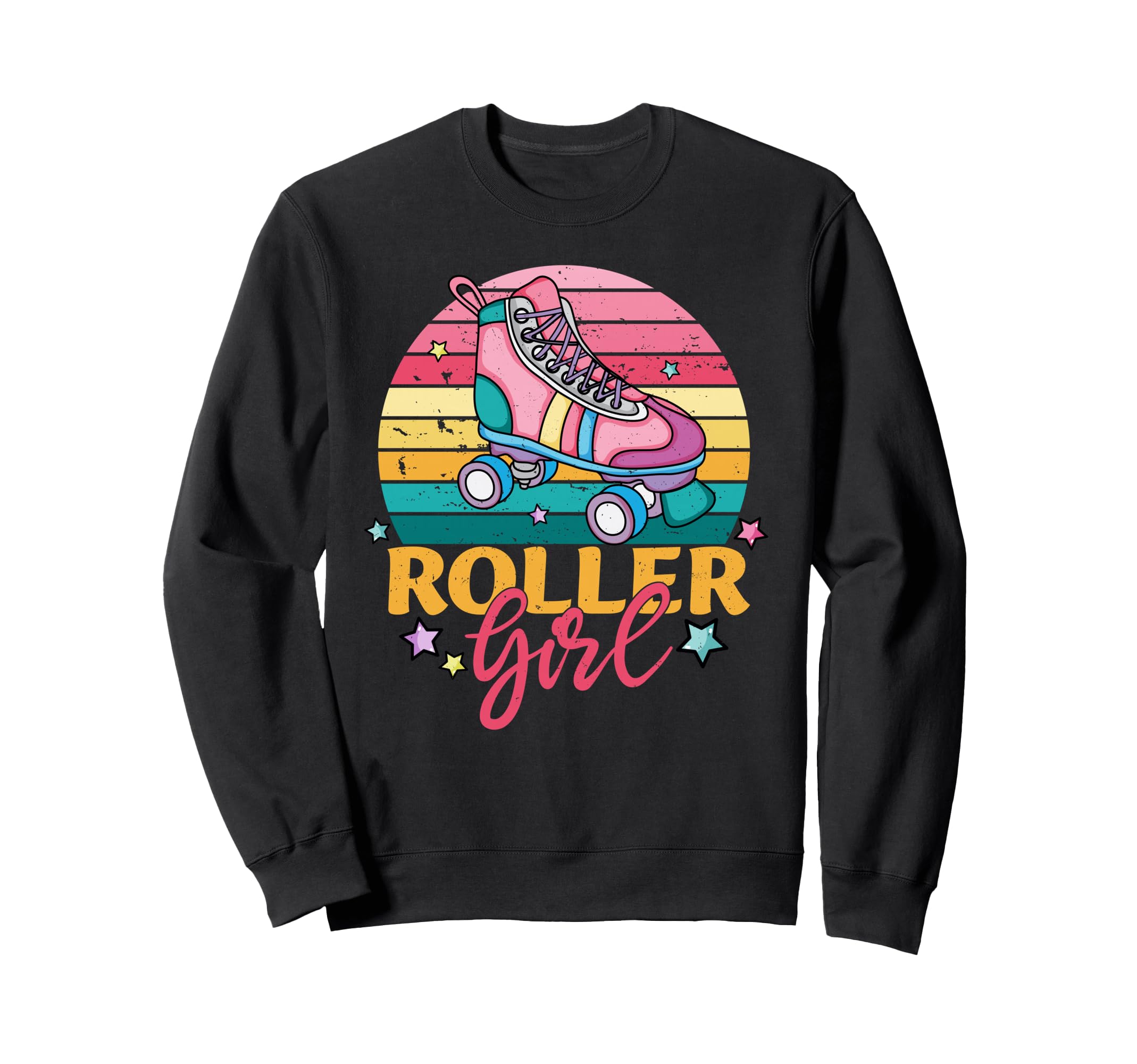 Rollerskates Funny 80S Roller Disco Sweatshirt - Trendy Graphic for Adults - T-Shirt, Sweatshirt, Hoodie